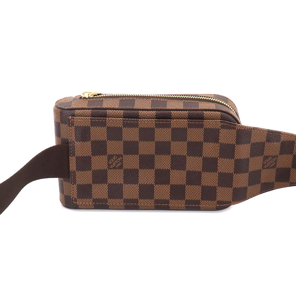 Louis Vuitton Damier Geronimos Body Bag Waist Pouch Ebene Brown