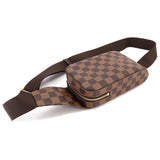 Louis Vuitton Damier Geronimos Body Bag Waist Pouch Ebene Brown