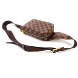 Louis Vuitton Damier Geronimos Body Bag Waist Pouch Ebene Brown