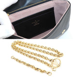 Louis Vuitton Pochette Coussin 2way Shoulder Clutch Bag Leather Noir