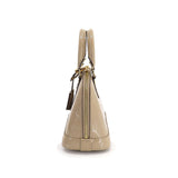 Louis Vuitton Vernis Alma BB 2way Hand Shoulder Bag Leather Dune