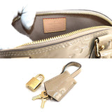 Louis Vuitton Vernis Alma BB 2way Hand Shoulder Bag Leather Dune