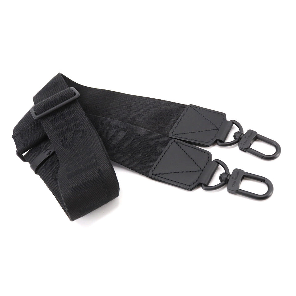 Louis Vuitton City Keepall Shoulder Bag Leather Black