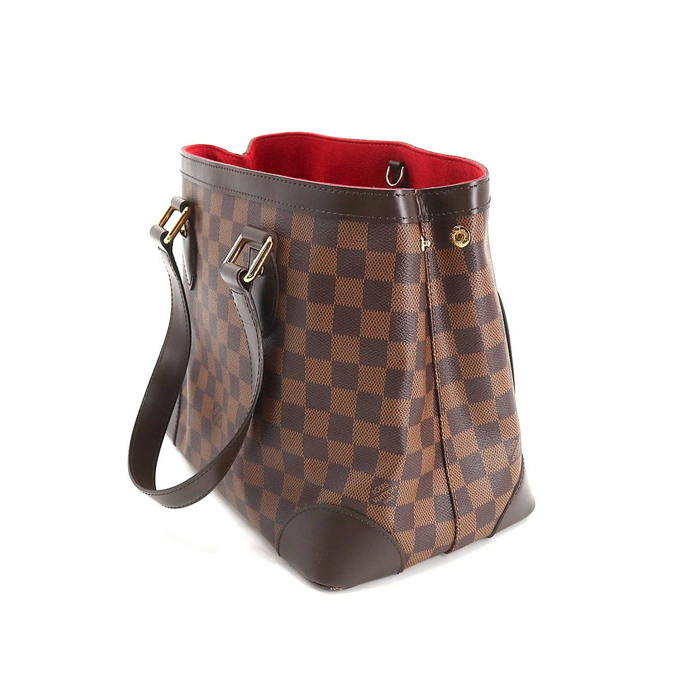 Louis Vuitton Damier Hampstead PM Tote Bag Ebene Brown