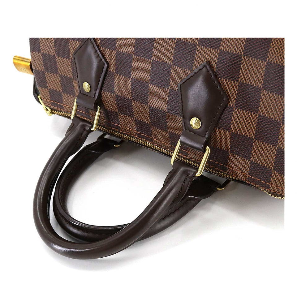 Louis Vuitton Damier Speedy 25 Hand Bag Ebene Brown