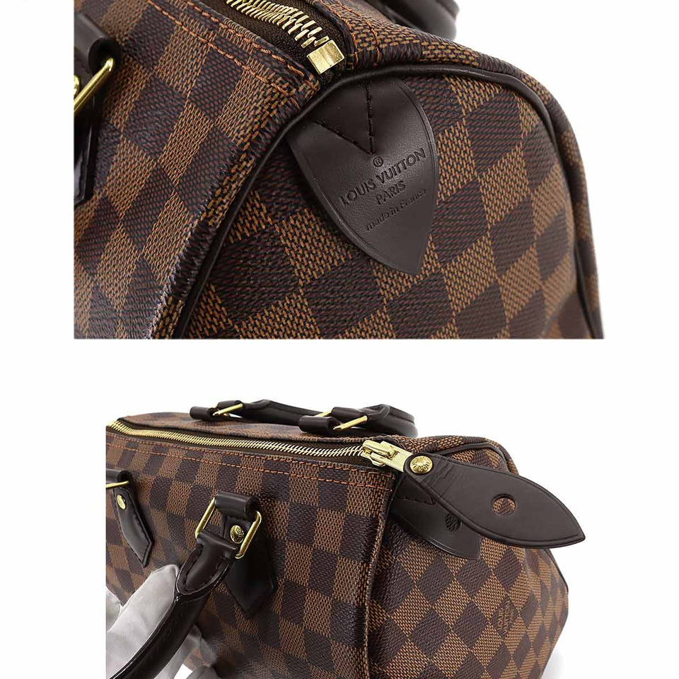 Louis Vuitton Damier Speedy 25 Hand Bag Ebene Brown