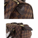 Louis Vuitton Damier Speedy 25 Hand Bag Ebene Brown