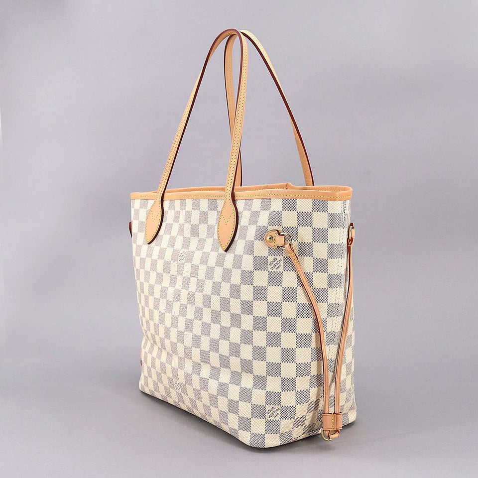 Louis Vuitton Damier Azur Neverfull MM Tote Bag