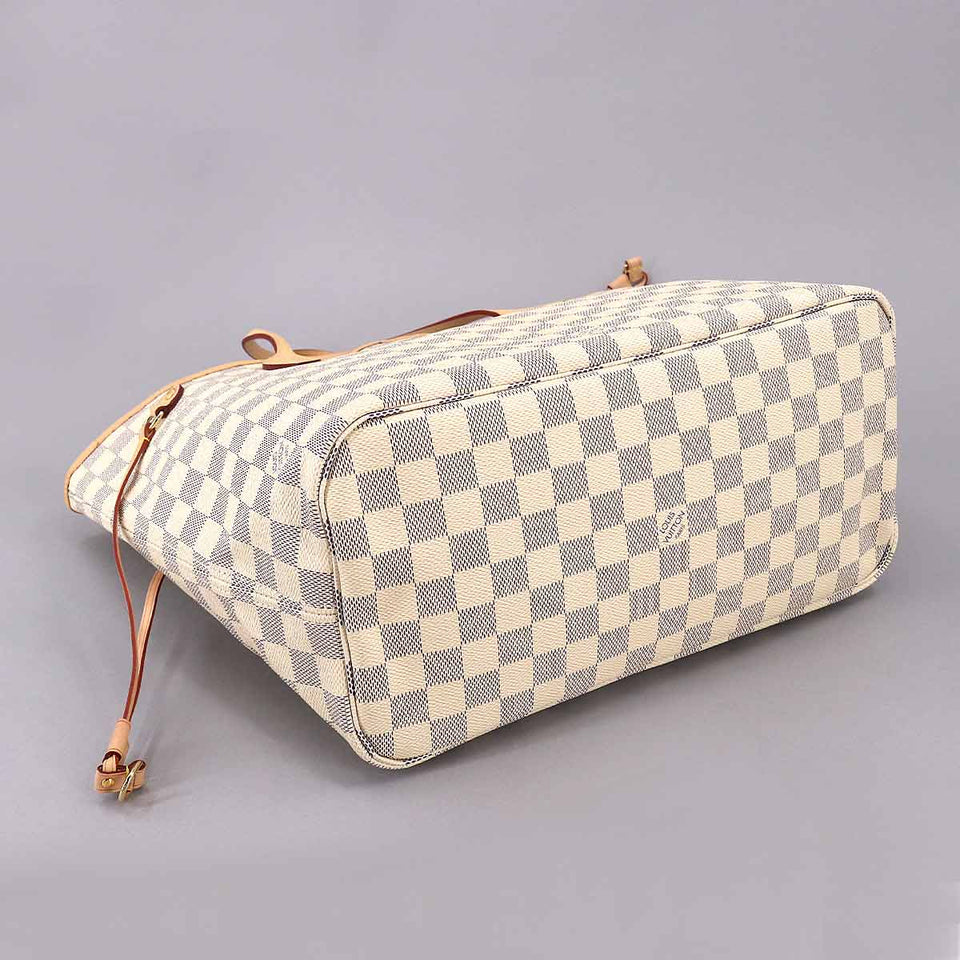Louis Vuitton Damier Azur Neverfull MM Tote Bag