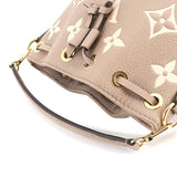 Louis Vuitton Monogram Emplant NanoNoe Shoulder Bag Creme