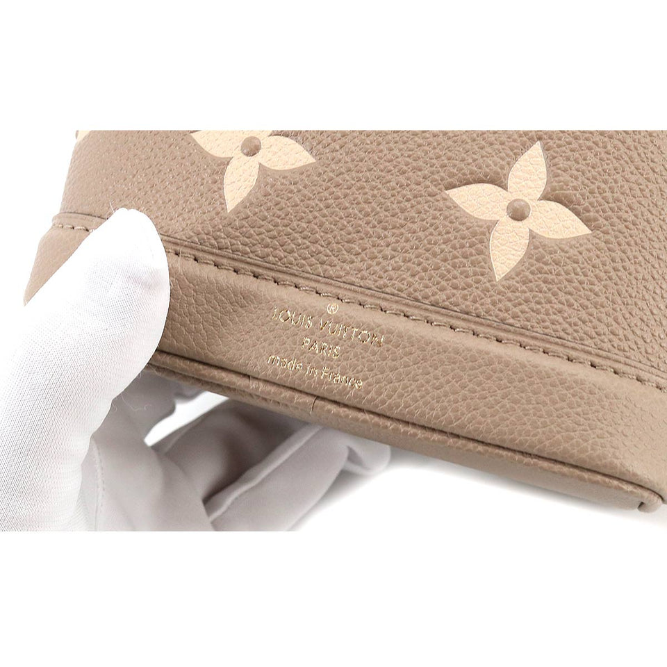 Louis Vuitton Monogram Emplant NanoNoe Shoulder Bag Creme