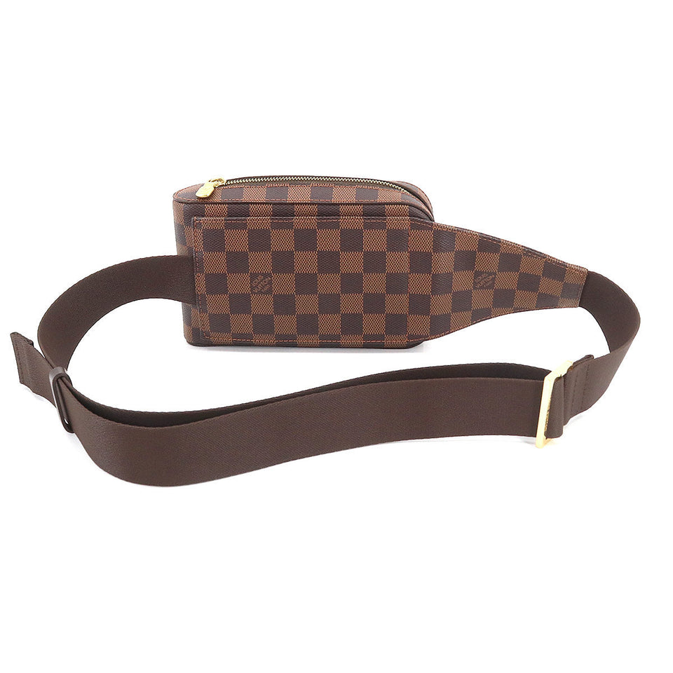 Louis Vuitton Damier Geronimos Body Bag Waist Pouch Ebene Brown