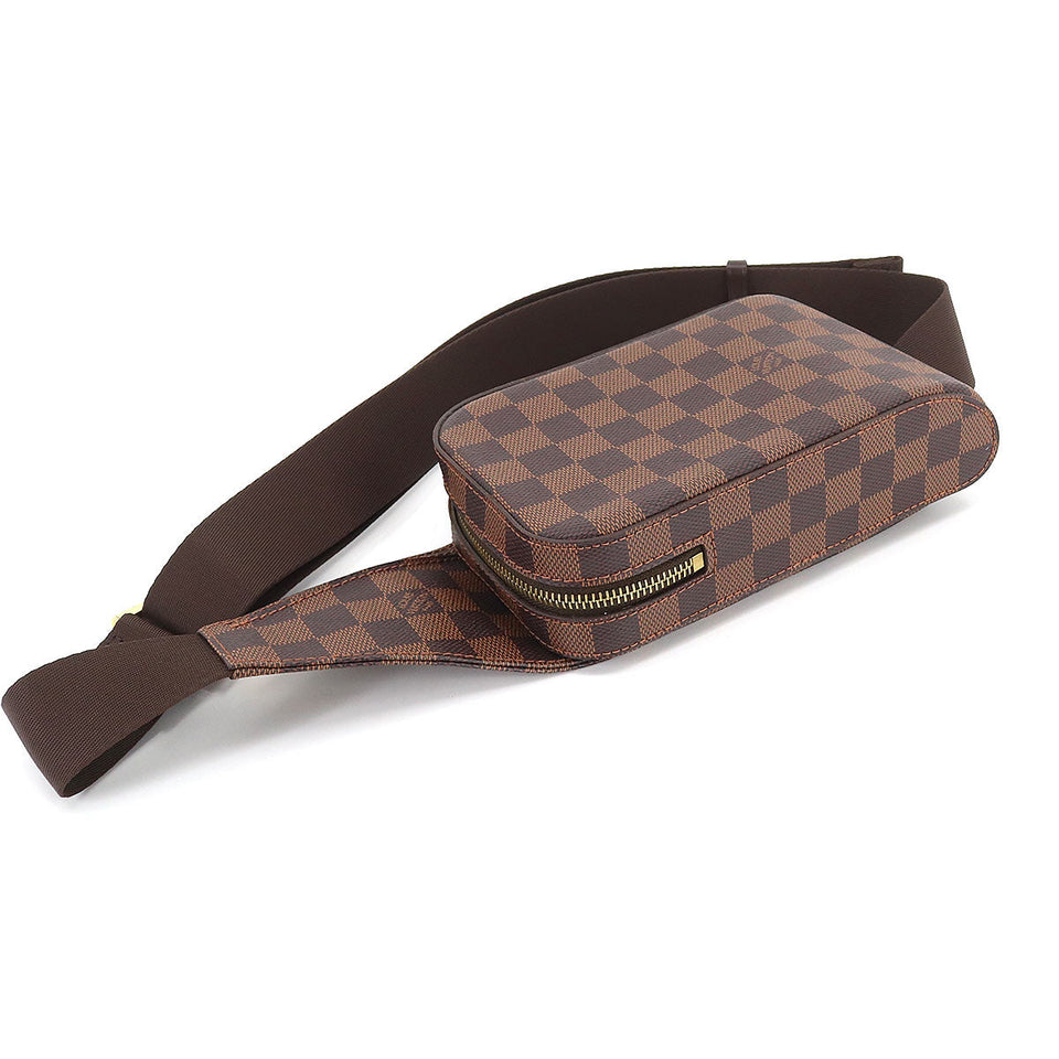 Louis Vuitton Damier Geronimos Body Bag Waist Pouch Ebene Brown