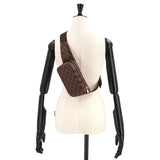 Louis Vuitton Damier Geronimos Body Bag Waist Pouch Ebene Brown