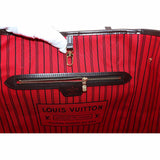 Louis Vuitton Damier Neverfull MM Tote Bag Ebene Cerise Brown