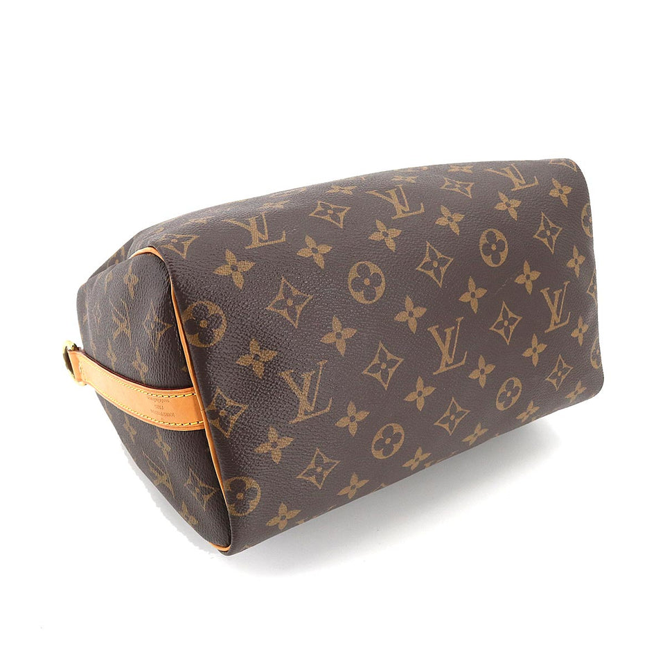 Louis Vuitton Monogram Speedy Bandouliere 25 2way Shoulder Bag Brown