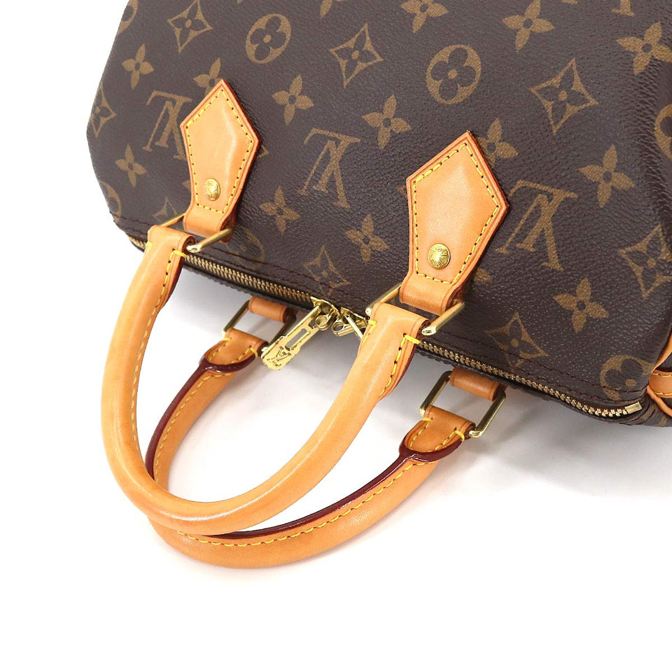 Louis Vuitton Monogram Speedy Bandouliere 25 2way Shoulder Bag Brown