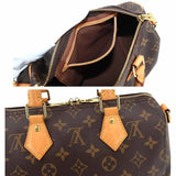 Louis Vuitton Monogram Speedy Bandouliere 25 2way Shoulder Bag Brown