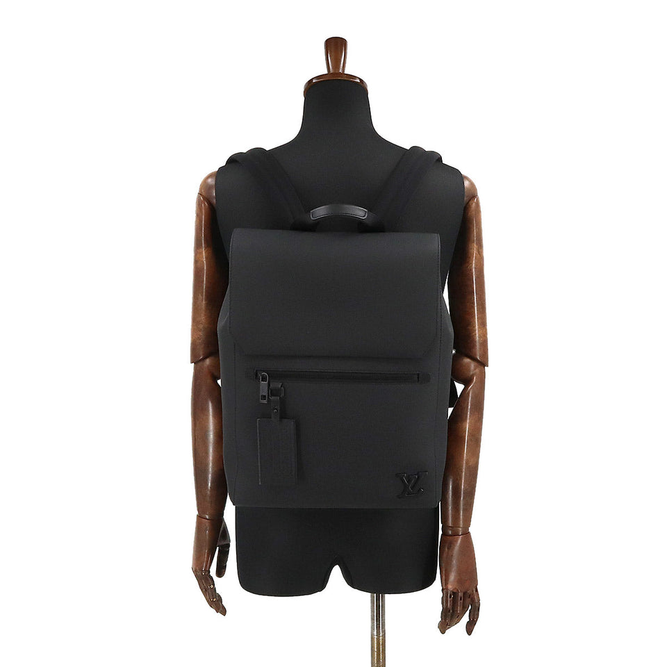 Louis Vuitton Aerogram Fastline Backpack Rucksack Leather Black
