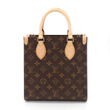 Louis Vuitton Monogram Sac Plat BB 2way Hand Shoulder Bag Brown