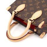 Louis Vuitton Monogram Sac Plat BB 2way Hand Shoulder Bag Brown