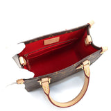 Louis Vuitton Monogram Sac Plat BB 2way Hand Shoulder Bag Brown