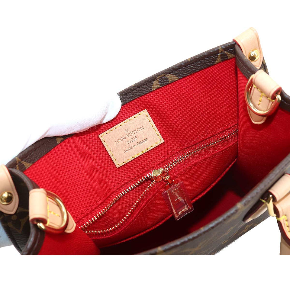 Louis Vuitton Monogram Sac Plat BB 2way Hand Shoulder Bag Brown