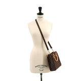 Louis Vuitton Monogram Sac Plat BB 2way Hand Shoulder Bag Brown
