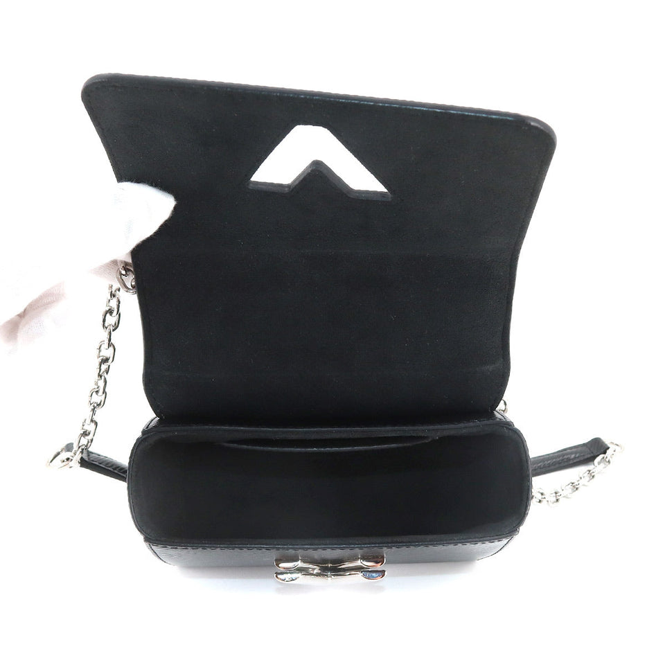 Louis Vuitton Epi Twist Mini Chain Shoulder Bag Leather Noir