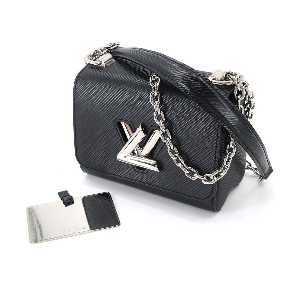 Louis Vuitton Epi Twist Mini Chain Shoulder Bag Leather Noir