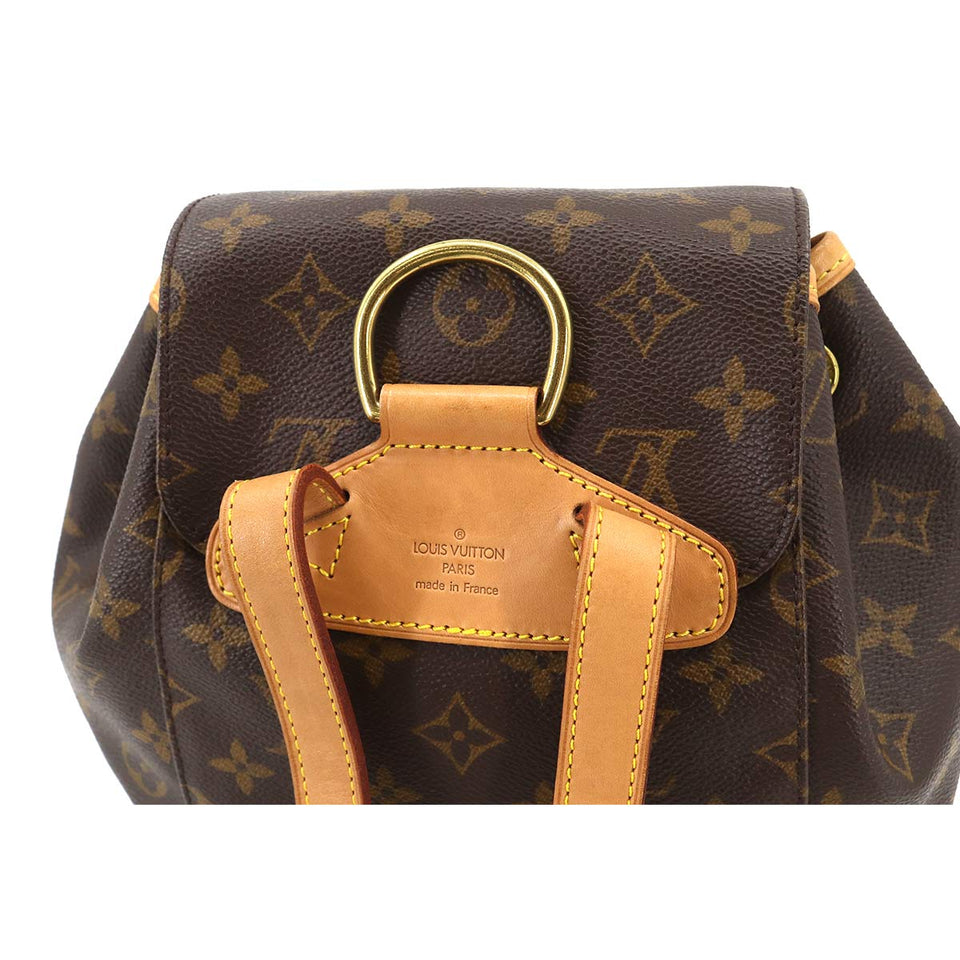 Louis Vuitton Monogram Montsouris MM Backpack Rucksack Brown