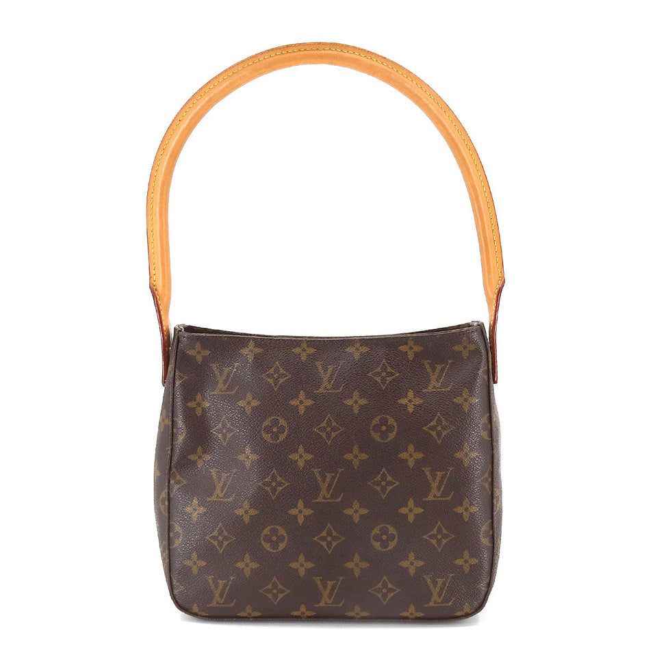 Louis Vuitton Monogram Looping MM Shoulder Bag Brown
