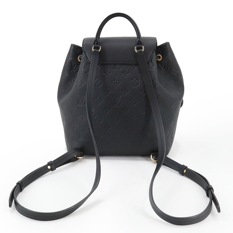 Louis Vuitton Monogram Emplant Montsouris PM Backpack Leather Noir