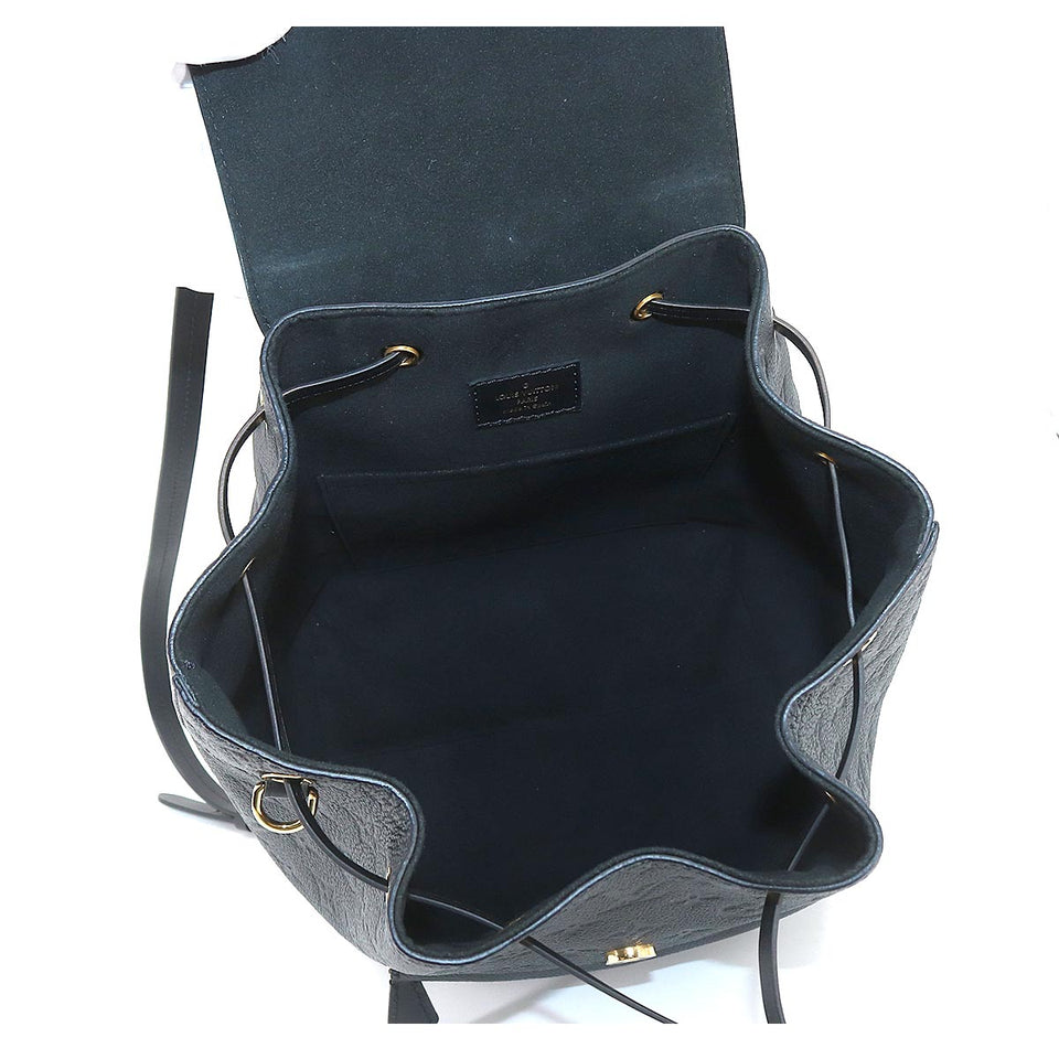 Louis Vuitton Monogram Emplant Montsouris PM Backpack Leather Noir