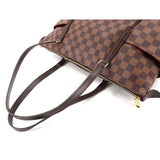 Louis Vuitton Damier Totally MM Tote Bag Ebene Brown