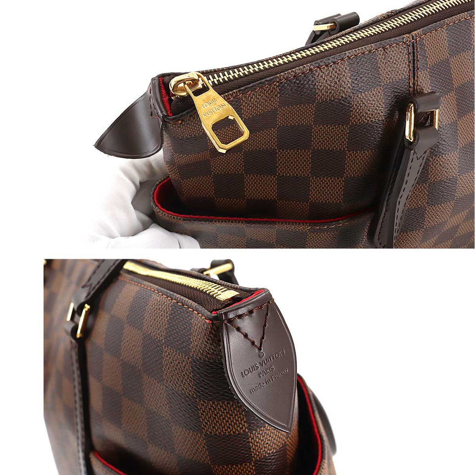 Louis Vuitton Damier Totally MM Tote Bag Ebene Brown