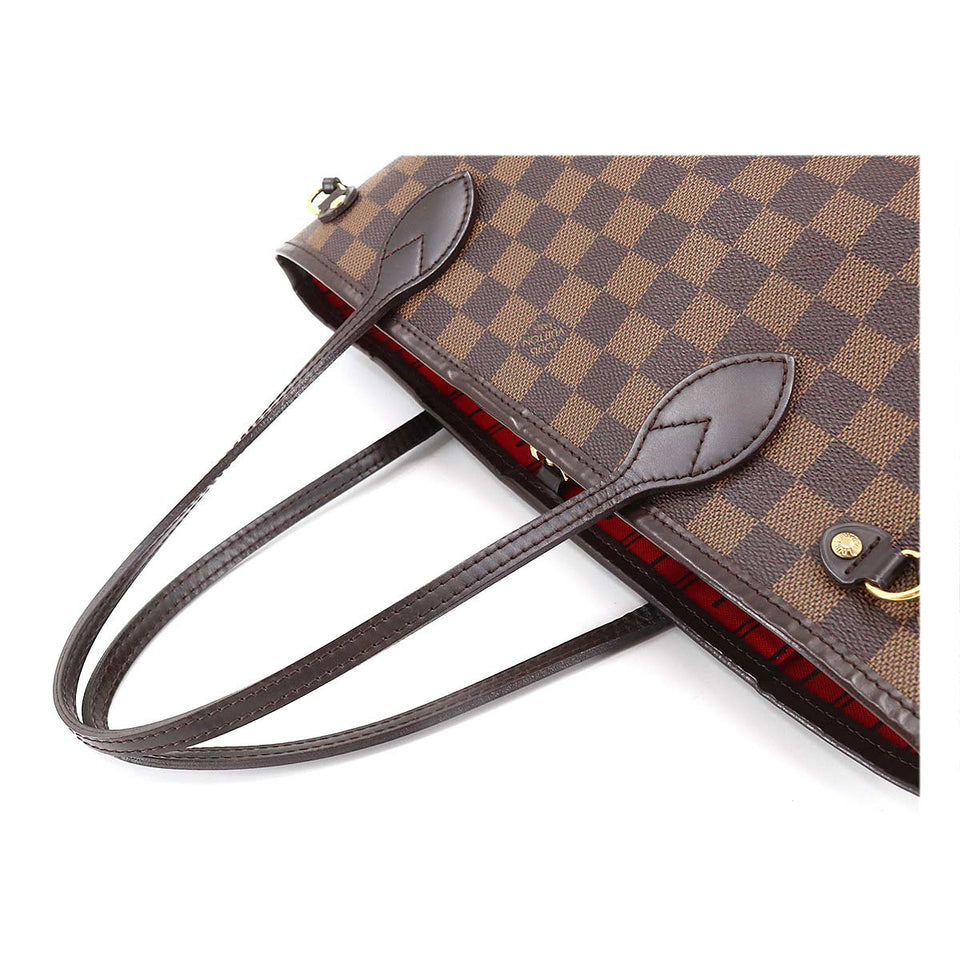 Louis Vuitton Damier Neverfull PM Tote Bag Ebene Brown