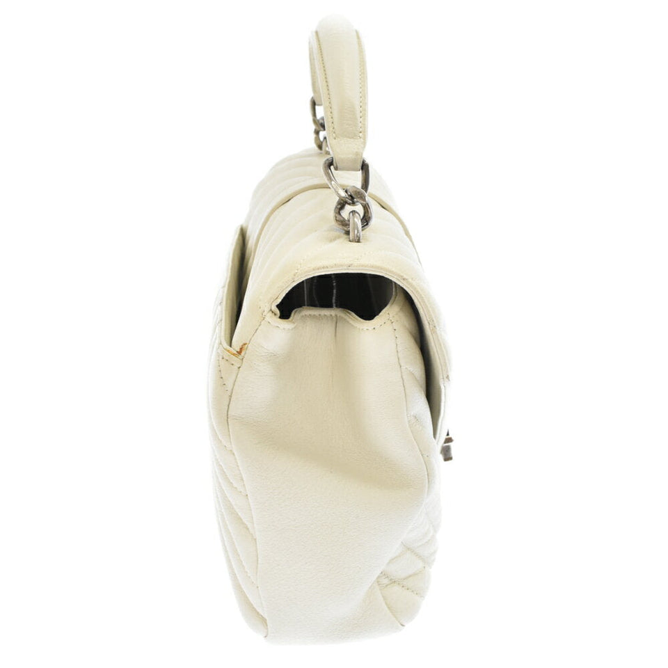 Saint Laurent- Paris Satchel 2way Chain Shoulder Bag White