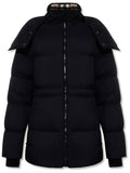 Luxury Burberry Detachable Hooded Nylon Padding Black
