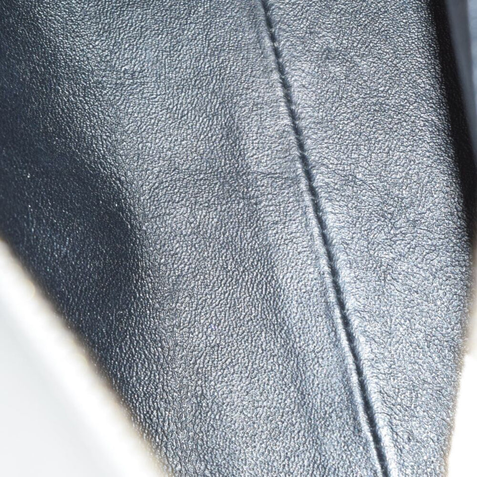 Saint Laurent- Paris Cabas Leather Shoulder Handbag Gold Gray
