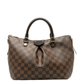 Louis Vuitton Damier Sienna MM Tote Handbag Brown Women's