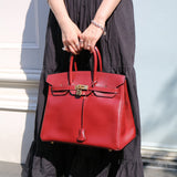 Hermes 2002 BIRKIN 35 Rouge H Courchevel