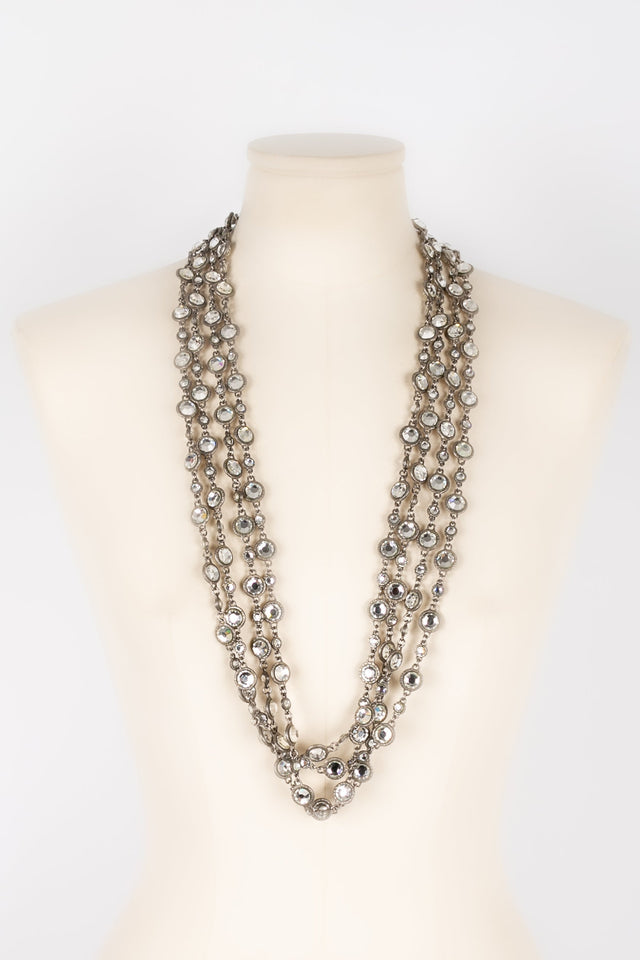 Chanel Swarovski Crystal Long Necklace – Fall/Winter 1998 Collection | Bags Junction