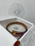 Hermes Kelly Belt Pink Crocodile leather Gold Hardware