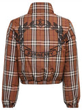 Luxury Burberry Check Nylon Down Padding Dark Birch Brown