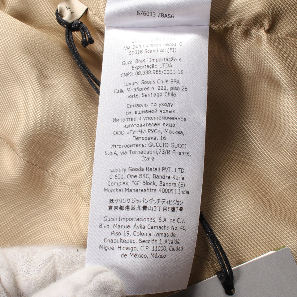 Gucci Gucci * Luxury Balenciaga Trending 2025 The Hacker project Jumbo GG Jacket Cotton Beige