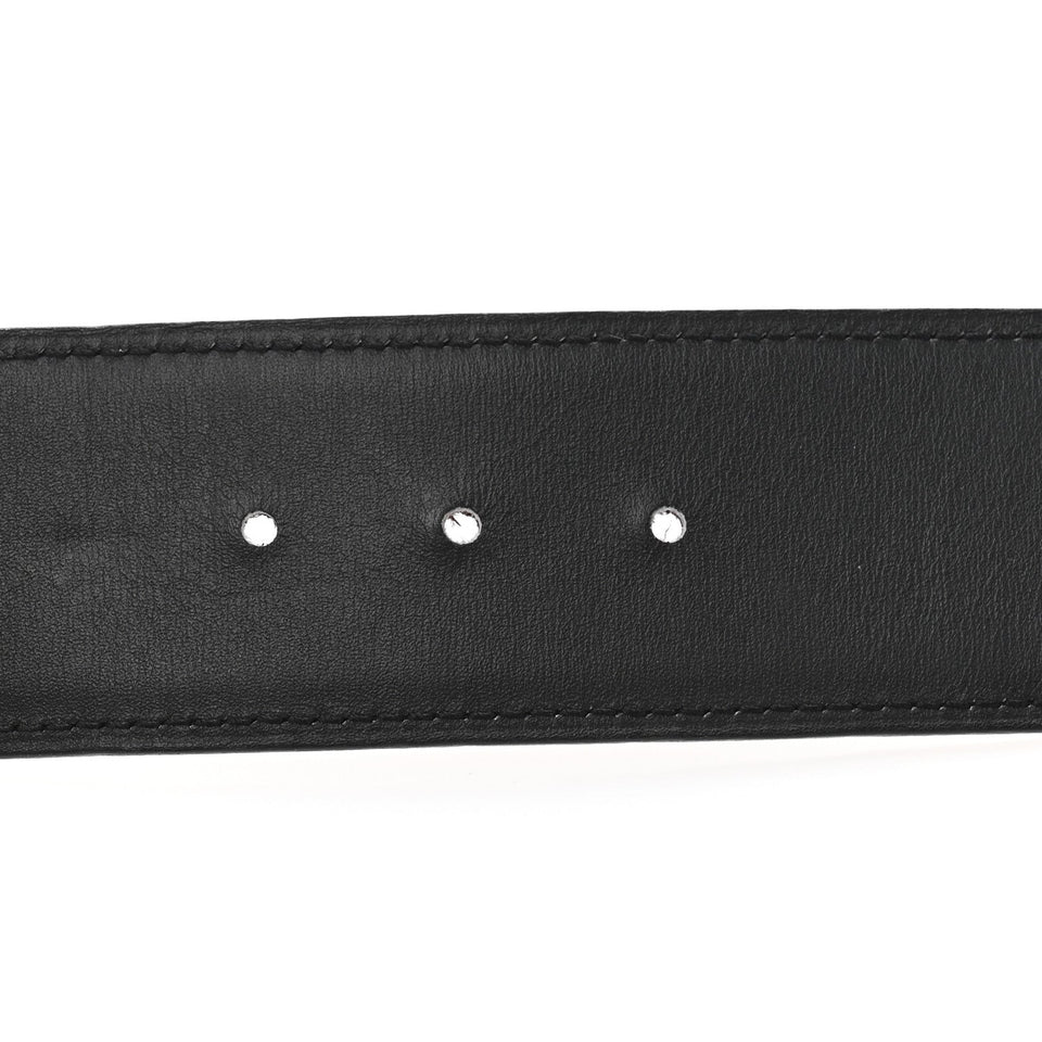 Hermes Epsom Box 42mm Belt Strap 95 38 Black Rouge Grenat