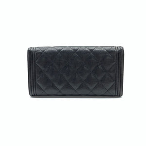Chanel Boy Caviar Long Wallet