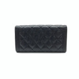 Chanel Boy Caviar Long Wallet