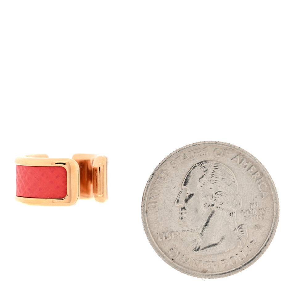 Hermes Epsom Olympe Ear Cuff PM Rose Jaipur